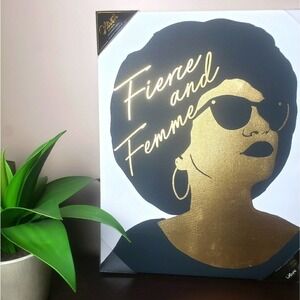 NEW! OLIVER GAL Fierce & Femme Canvas Wall Art Hanging Picture 16x20!